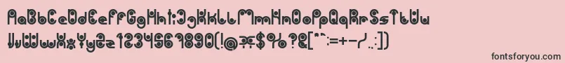 PHYTOPLANKTON Bold Font – Black Fonts on Pink Background