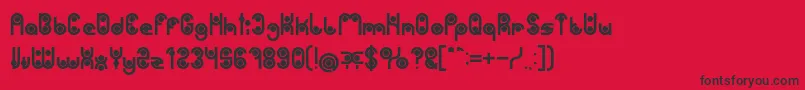 PHYTOPLANKTON Bold Font – Black Fonts on Red Background