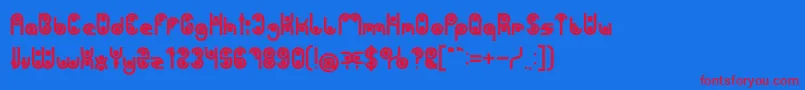 PHYTOPLANKTON Bold Font – Red Fonts on Blue Background
