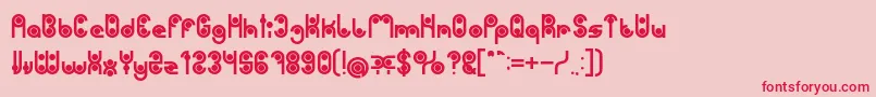 PHYTOPLANKTON Bold Font – Red Fonts on Pink Background