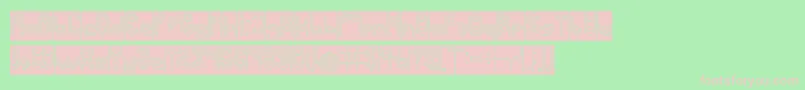 PHYTOPLANKTON Hollow Inverse Font – Pink Fonts on Green Background