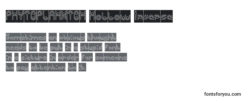 PHYTOPLANKTON Hollow Inverse-fontti