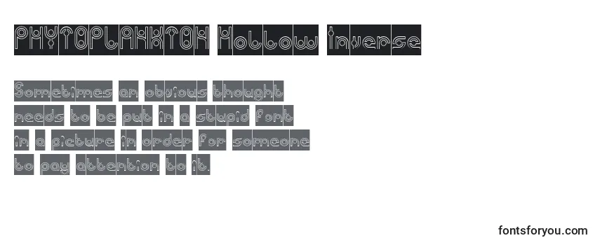 Шрифт PHYTOPLANKTON Hollow Inverse