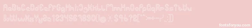 PHYTOPLANKTON Hollow Font – White Fonts on Pink Background