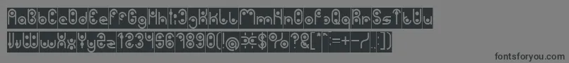 フォントPHYTOPLANKTON Inverse – 黒い文字の灰色の背景