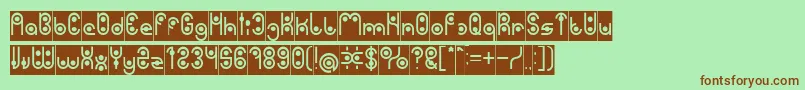 PHYTOPLANKTON Inverse Font – Brown Fonts on Green Background