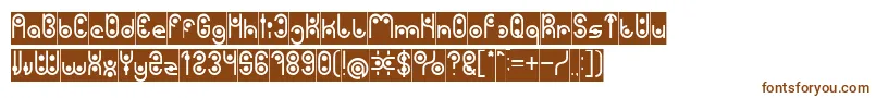 PHYTOPLANKTON Inverse-fontti – ruskeat fontit valkoisella taustalla