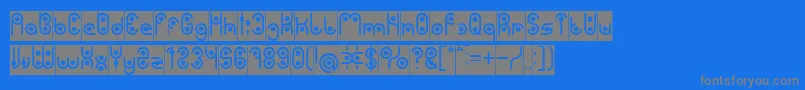 PHYTOPLANKTON Inverse Font – Gray Fonts on Blue Background