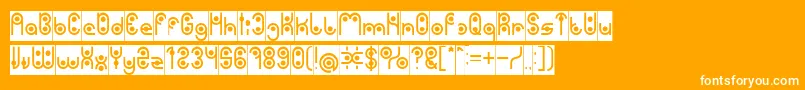 PHYTOPLANKTON Inverse Font – White Fonts on Orange Background