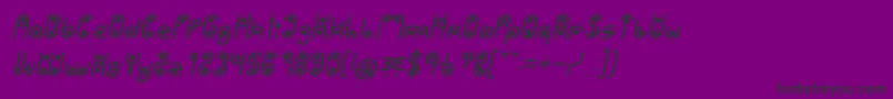 PHYTOPLANKTON Italic Font – Black Fonts on Purple Background