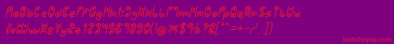PHYTOPLANKTON Italic Font – Red Fonts on Purple Background