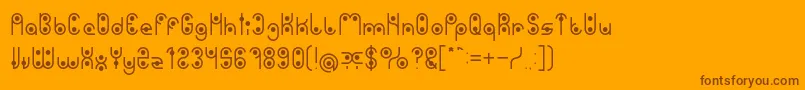 PHYTOPLANKTON Light Font – Brown Fonts on Orange Background