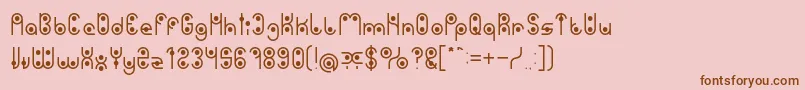 PHYTOPLANKTON Light Font – Brown Fonts on Pink Background