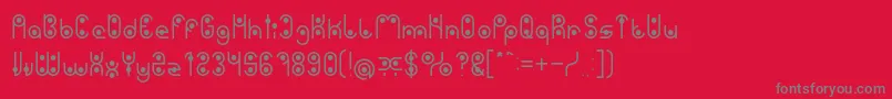 PHYTOPLANKTON Light Font – Gray Fonts on Red Background