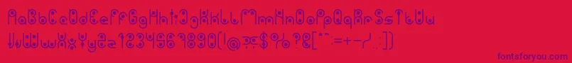PHYTOPLANKTON Light Font – Purple Fonts on Red Background