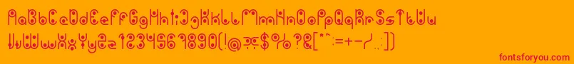 PHYTOPLANKTON Light Font – Red Fonts on Orange Background
