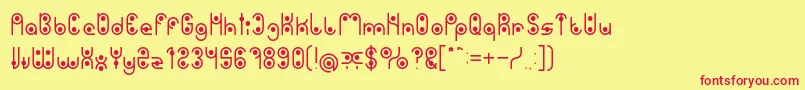 PHYTOPLANKTON Light Font – Red Fonts on Yellow Background