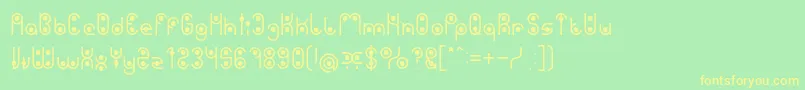 PHYTOPLANKTON Light Font – Yellow Fonts on Green Background