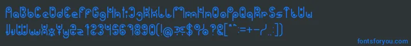PHYTOPLANKTON Font – Blue Fonts on Black Background