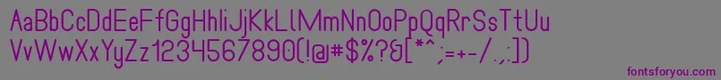 Шрифт Pianaforma – фиолетовые шрифты на сером фоне