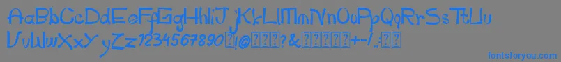 pianika Font – Blue Fonts on Gray Background
