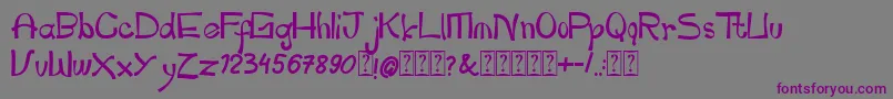 pianika Font – Purple Fonts on Gray Background