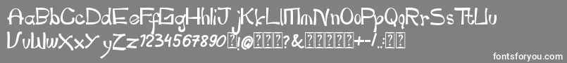 pianika Font – White Fonts on Gray Background