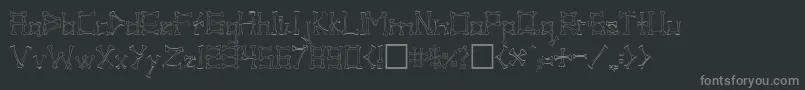 PIB      Font – Gray Fonts on Black Background