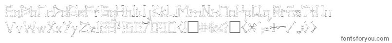 フォントPIB      – 白い背景に灰色の文字
