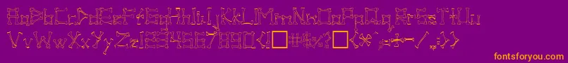 PIB      Font – Orange Fonts on Purple Background