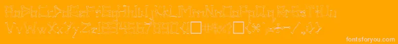 PIB      Font – Pink Fonts on Orange Background