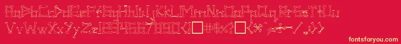 PIB      Font – Yellow Fonts on Red Background