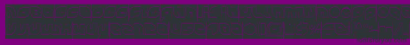 PICAAE Hollow Inverse Font – Black Fonts on Purple Background