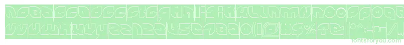 PICAAE Hollow Inverse Font – Green Fonts