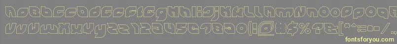 Weitere Informationen zur PICAAE Hollow-Schriftart PICAAE Hollow-Schriftart – Gelbe Schriften auf grauem Hintergrund