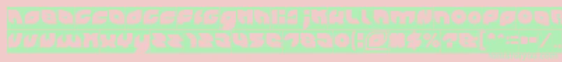 PICAAE Inverse Font – Green Fonts on Pink Background