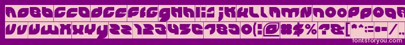 PICAAE Inverse Font – Pink Fonts on Purple Background