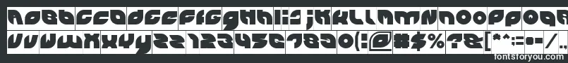 Шрифт PICAAE Inverse – белые шрифты на чёрном фоне