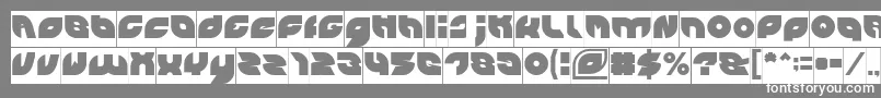 Шрифт PICAAE Inverse – белые шрифты на сером фоне