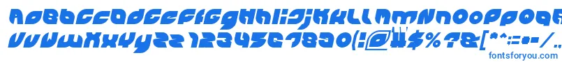 Шрифт PICAAE Italic – синие шрифты