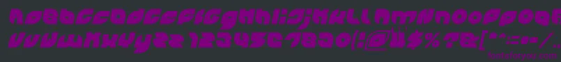 PICAAE Italic Font – Purple Fonts on Black Background