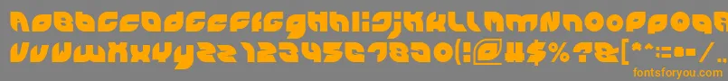 PICAAE Light Font – Orange Fonts on Gray Background