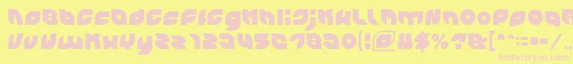 PICAAE Light Font – Pink Fonts on Yellow Background