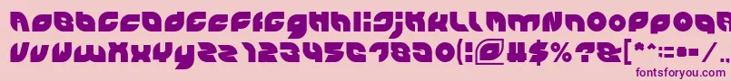 PICAAE Light Font – Purple Fonts on Pink Background