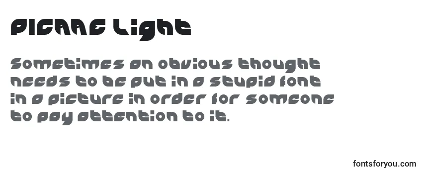 PICAAE Light Font