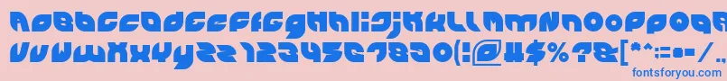PICAAE Font – Blue Fonts on Pink Background