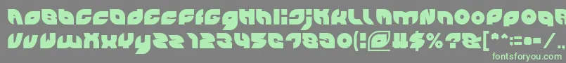 PICAAE-Schriftart – Grüne Schriften auf grauem Hintergrund