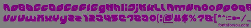 Шрифт PICAAE – фиолетовые шрифты на сером фоне