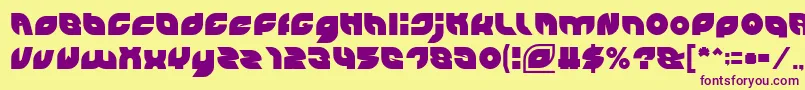 PICAAE Font – Purple Fonts on Yellow Background