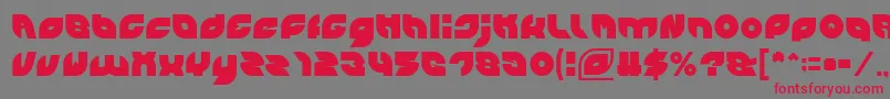 PICAAE Font – Red Fonts on Gray Background